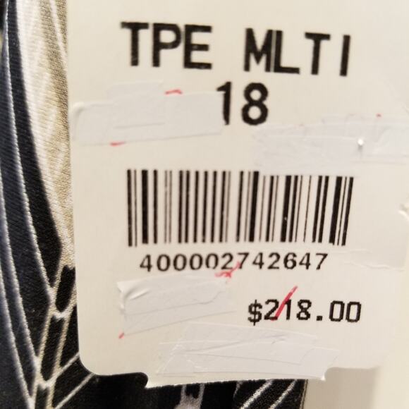 Joseph Ribkoff New Zig Zag Palazzo Pants Flowy Wide Leg Black Grey Taupe Plus 18 - Picture 6 of 14